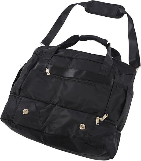 Sports Equipment Sports Bags Separate Compartment Weekender Bag For Travel Women Gym Bag Polyester Sports Equipment (Black)