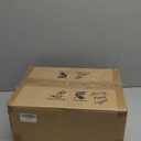 Brass Gold Chandeliers for Dining Room, 5-Light Modern Pendant Light Fixture Over Table with White Shade Farmhouse Lighting Fixtures for Living Room Bedroom Hallway Height Adjustable