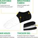 Plantar Fasciitis Gel Heel Protectors - Bukihome Heel Cups for Women Men Heels Spur Pain Relief - Heel Inserts Pads for Achilles Tendinitis Dry Cracked Heel Support Cushion,Men 5-8|Women 4.5-9, Black