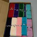 Syhood 60 Yards 1 Inches Christmas Velvet Ribbon Assorted Colors Bulk for Gift Wrapping DIY Craft Hair Bow Christmas Tree Wreath Bows Door Garland Wedding Decor (Multicolor)