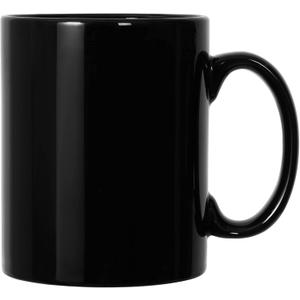 harebe 22 OZ Extra Large Coffee Mug, Smooth Ceramic Boss Giant Tea Cup Big Capacity and Handle for Dad Men, Black