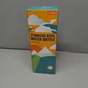 CIVAGO 32 oz Insulated Water Bottle With Straw, Stainless Steel Sports Water Cup Flask with 3 Lids (Straw, Spout and Handle Lid), Wide Mouth Travel Thermal Mug, Black