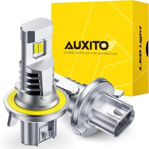 AUXITO H13/9008 Bulbs, 900% Brighter Ultra-Bright, Plug N Play, Long Lifespan, No Flicker, 99% Compatibility, 2PCS