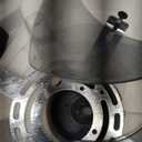 ZMISHIBO Ceiling Fans with Lights and Remote, 19.7'' Low Profile Ceiling Fan, 3000-6000K Dimmable Modern Flush Mount LED Fan Light, 6 Wind Speeds, Black Fandelier Ceiling Fans for Bedroom