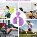 Thigh Exerciser with 3 Levels Resistance Adjustable,Thigh Workout Equipment,Kegel Exercise,Inner Thigh Exerciser,Thigh Slimmer,Thigh & Hip Strengtheners,Purple