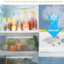 IDEATECH 20Pack Reusable Bags Dishwasher Safe, Leakproof Reusable Freezer Bags, BPA Free Healthy Food Storage Contaizers Sandwich Snack Baggies for Lunch Travel(8 Gallon 6 Quart 6 Snack,Colored)