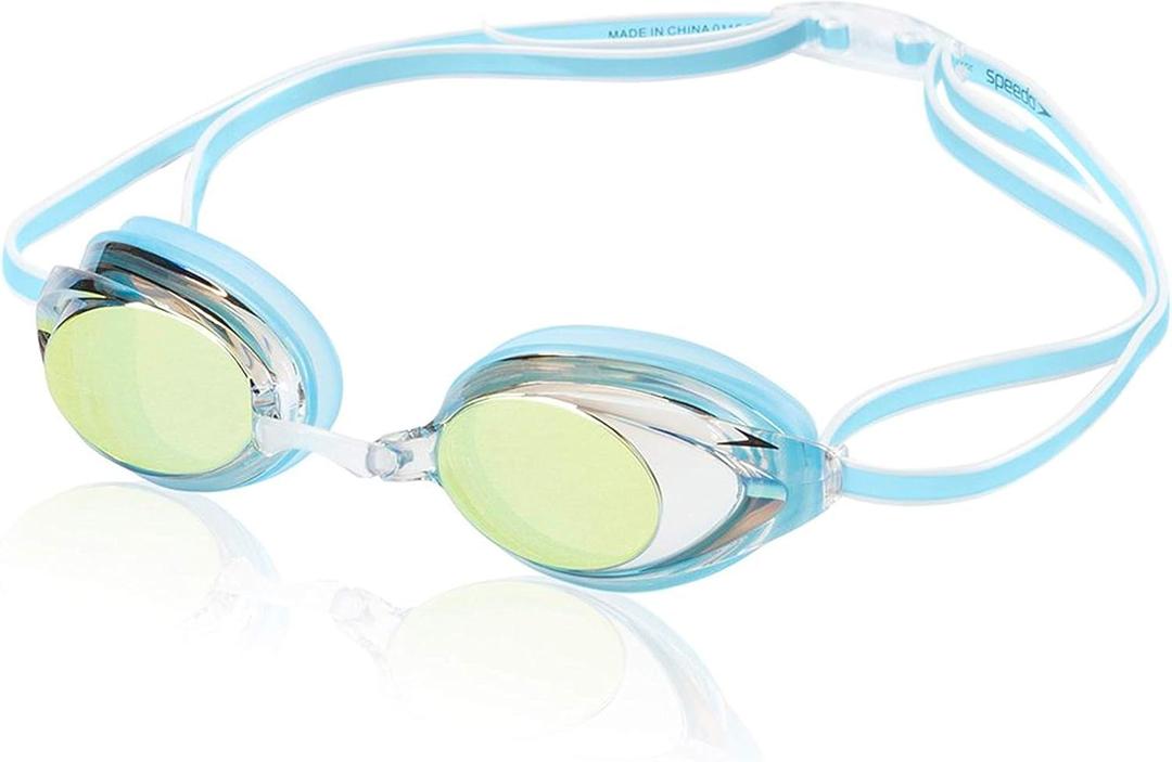 Speedo Women's Swim Goggles Mirrored Vanquisher 2.0 (Blue)
