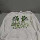 I Put The Double D's In St Paddy's Day | Naughty Irish Girl Sweatshirt (White, S)
