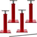 House Jacks for Leveling Crawlspace, 11" -16" Height Range，9920 lbs to 6860 lbs Height Capacity (Each)，Floor Jacks Joist Beam Brace for Cellar Ceiling,4 Pack 