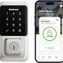 Kwikset Halo Wi-Fi Smart Lock, Keyless Entry Door Deadbolt, Geofence Auto-Unlock, Grade AAA Certified, No Hub Easy Install, Satin Nickel, Touchscreen