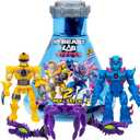 MrBeast Lab Hybrids Multi Pack, Reveal Different Hybrid Parts To Create 2 Mix & Match Action Figures, Plus Parts Of The Golden Panther Dragon, Fuse Millions Of Beast Combinations - Liger VS Banana-man