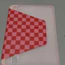 Uppuppy for iPad A16 Case - for iPad 10th Generation Case 10.9 Inch Women Girls Cute Girly Teens Kids Pretty Checkered Unique Aesthetic Rotating Stand Folio Tablet Cover for Apple 10/11 2025 (HotPink Plaid)