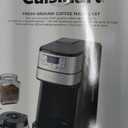 Cuisinart Automatic Grind & Brew 12-Cup Coffee Maker with Blade Grinder, Programmable Coffee Machine Glass Carafe with 1-4 Cup Setting, Brew Pause, Grind-Off Option, DGB-400NAS, Black/Stainless Steel