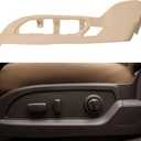 Dasbecan Tan Driver Seat Side Track Cover Compatible with 2009-2017 GMC Acadia Chevrolet Traverse Buick Enclave Replace# 25941790