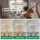 WECHAET 16-Light Modern Gold Rectangle Chandeliers for Dining Room Kitchen Island Light Fixture, 2 Tiers Wave Crystal Glass Chandelier for Living Room, L33.5''