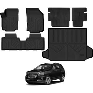 Floor Mats for 2018-2024 Chevrolet Equinox/GMC Terrain, Trunk Mat and Backrest Mat All Weather TPE Protector for Chevrolet Equinox Accessories