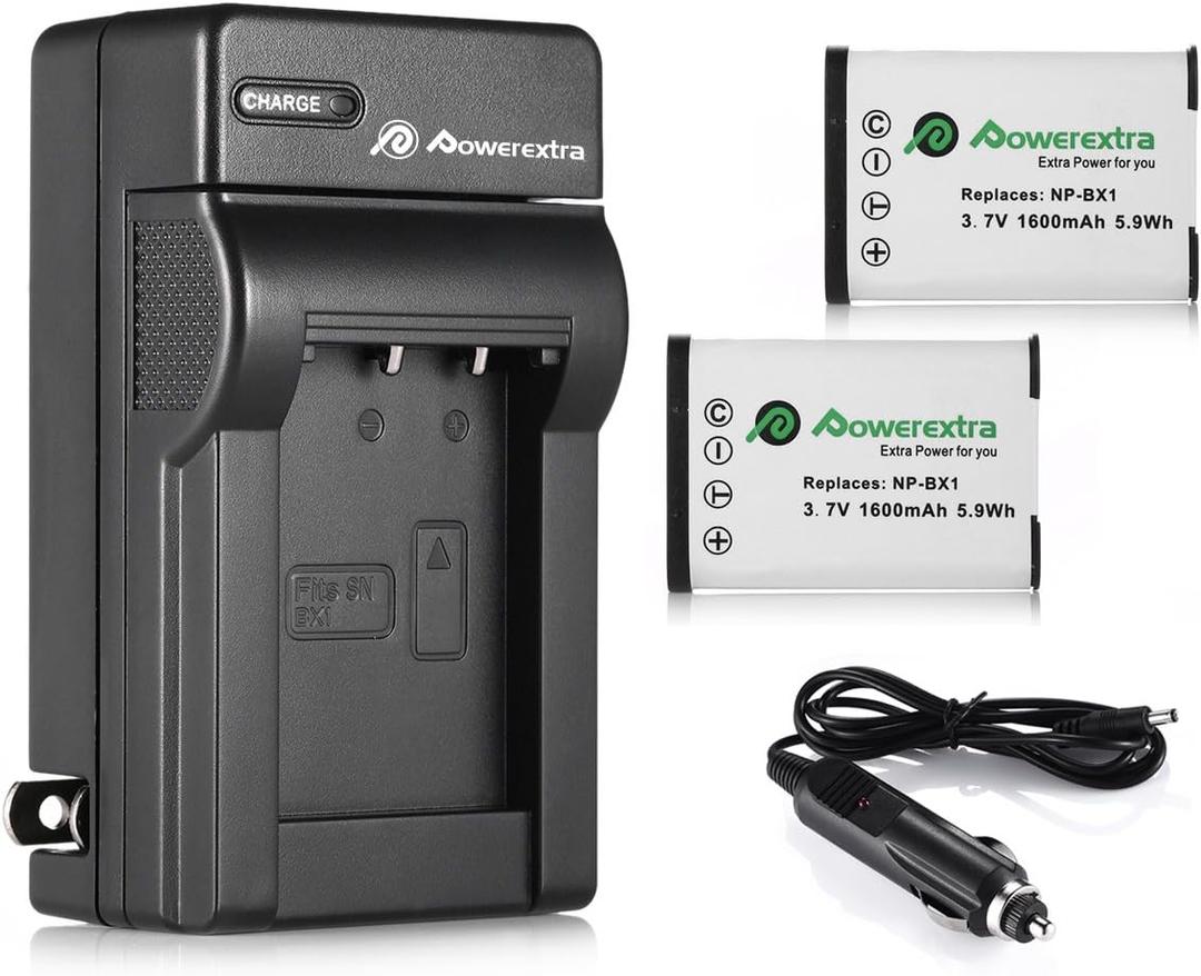 2 Pack NP-BX1 Battery with LCD Display Dual USB Charger for Sony NP-BX1 ZV-1, ZV-1 II,Cyber-Shot DSC-RX100, DSC-RX100 II, RX100M II, DSC-RX100 III, DSC-RX100 IV, DSC-RX100 V, DSC-RX100 VII