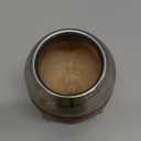 Balibetov [New] Yerba Mate Gourd (Mate Cup) - Uruguayan Mate - Leather Wrapped - with Alpaca (German Silver) Bombilla (Torpedo)