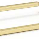 Haliwu 10 Pack Brushed Gold Cabinet Pulls, 5 inch(128mm) Hole Center Drawer Handles Zinc Alloy Hardware Pull for Kitchen Dresser Bathroom