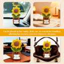 Birthday Gifts for Mom from Daughter Son,Mom Gifts Set w/Handmade Crochet Sunflower & Insulated Tumbler,Cool Women Gifts Ideas for Mothers Day,Unique Presents for Mom,Mommy,Mother in Law (Red)