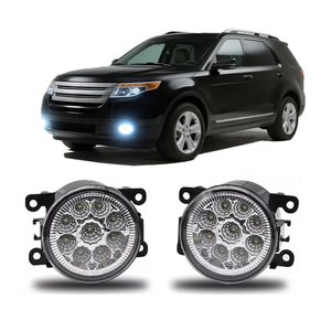 Fog Light Bulb 3.5 Inch Pair For Ford Explorer 2011-2015 Clear Lens Fog Lights Bumper Lamps,6000k,Pack of 2