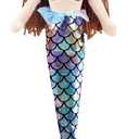 June Garden 18" Sparkly Mermaid Tifara - Soft Plush Stuffed Mermaid Doll Gift for Toddler Girls
