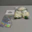 3PCS Ivory White Silk Flowers for Cakes Decorations Artificial Rose Peony Butterfly Wedding Cake Toppers Decorating Fake Floral Anniversary Birthday Party Arrangements Table Centerpieces Pre-Made