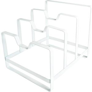 Kitchen Spaces Pot and Pan Organizer, White (1 Count ( Pack of 1))