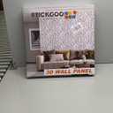 STICKGOO Slat Wall Panel, 3D Wall Panels for Interior Wall Decor PVC Fluted Textured Panel 12-Tile 19.7 x 19.7in - Oak