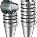 Sadnyy 12 Pack Metal Buckets with Handle, Galvanized Bucket 4.5 x 5 Inch Basket Bucket Party Supplies, Crafts for Christmas, Halloween Candy Bars, Vase Crafts(Silver)