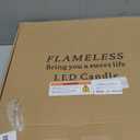 Enido Flameless Candles with Remote, 9 PC Outdoor Waterproof Battery Operated LED Pillar Candles, Flickering Electric Candles with Timer, 3" x 4" 5" 6" for Lantern, Patio, Wedding, Easter