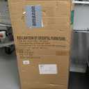 Red Lantern 3 ft. Short Diamond Weave Fiber Folding Screen - White - 4 Panel