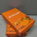 2 x Artscope Halloween Decorative Throw Pillow Covers 18x18 Inch Set of 4, Ghost Trick or Treat Pumpkin Sweet But Spooky Outdoor Farmhouse Pillow Cases for Home Sofa Couch-Orange