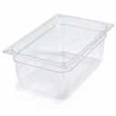 Carlisle FoodService Products Storplus Full-Size Plastic Food Pan for Catering, Buffets, and Restaurants, Polycarbonate 6 Inches Deep, Clear