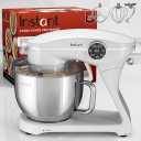 Instant Pot Instant Stand Mixer Pro,600W 10-Speed Electric Mixer with Digital Interface,7.4-Qt Stainless Steel Bowl,Dishwasher Safe Whisk,Dough Hook and Mixing Paddle,Pearl