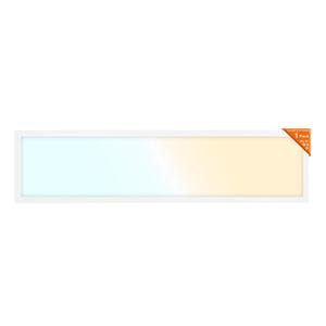 LEDVANCE 1x4 LED Flat Panel Light, Ceiling Light Fixture, 20W/30W/35W, Selectable Color 3500K/4000K/5000K, 2200/3300/3850 LMS, Dimmable LED Lights for Office, Classroom, Garage - 1 Pack (62697)