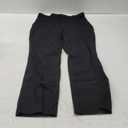 iChosy Women's Stretchy Straight Leg Dress Work Pants Business Office Casual Slacks with Pockets (10 Tall, Black)