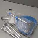 Hold 440 lbs Folding Canes with Seat Walking Stick Height Adjustment Cane Seat Capacity Frosted Handle with Magnetic Therapy Stone Crutches Stool (Blue)