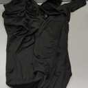 speerise Women Bodysuit Rompers Long Sleeve Jumpsuits Leotards One Piece Tummy Control Yoga Workout Outfits (Large, Black)