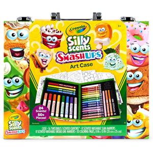 Crayola Silly Scents Mini Inspiration Art Case, Scented Crayons & Markers Set, Art Kit for Kids, Easter Basket Essentials, Coloring Supplies, Travel Gifts for Kids, Ages 4+
