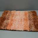 OLANLY Small Bathroom Rugs Mat 24x16, Extra Soft Absorbent Microfiber Bath Rugs, Rubber Backing, Quick Dry, Machine Washable Bath Mat for Bathroom Floor, Tub and Shower, Home Decor Accessories, Orange