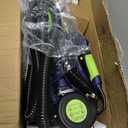 Drywall Sander with Vacuum Dust Collector(02/11/2025 Upgraded) 8-Amp Popcorn Ceiling Removal Tool with 7 Variable Speed 800-1800RPM, Extendable Handle, LED Light,12pcs Sanding Discs, Navy Blue