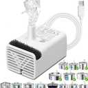 Cat Water Fountain Pump, JY-830 Replacement Pump for Stainless Steel Pet Water Fountain, USB Pump for Adjustable Flow Water Dispenser, Ultra Quiet Indoor Drinking Fountain Pump, Low Consumption