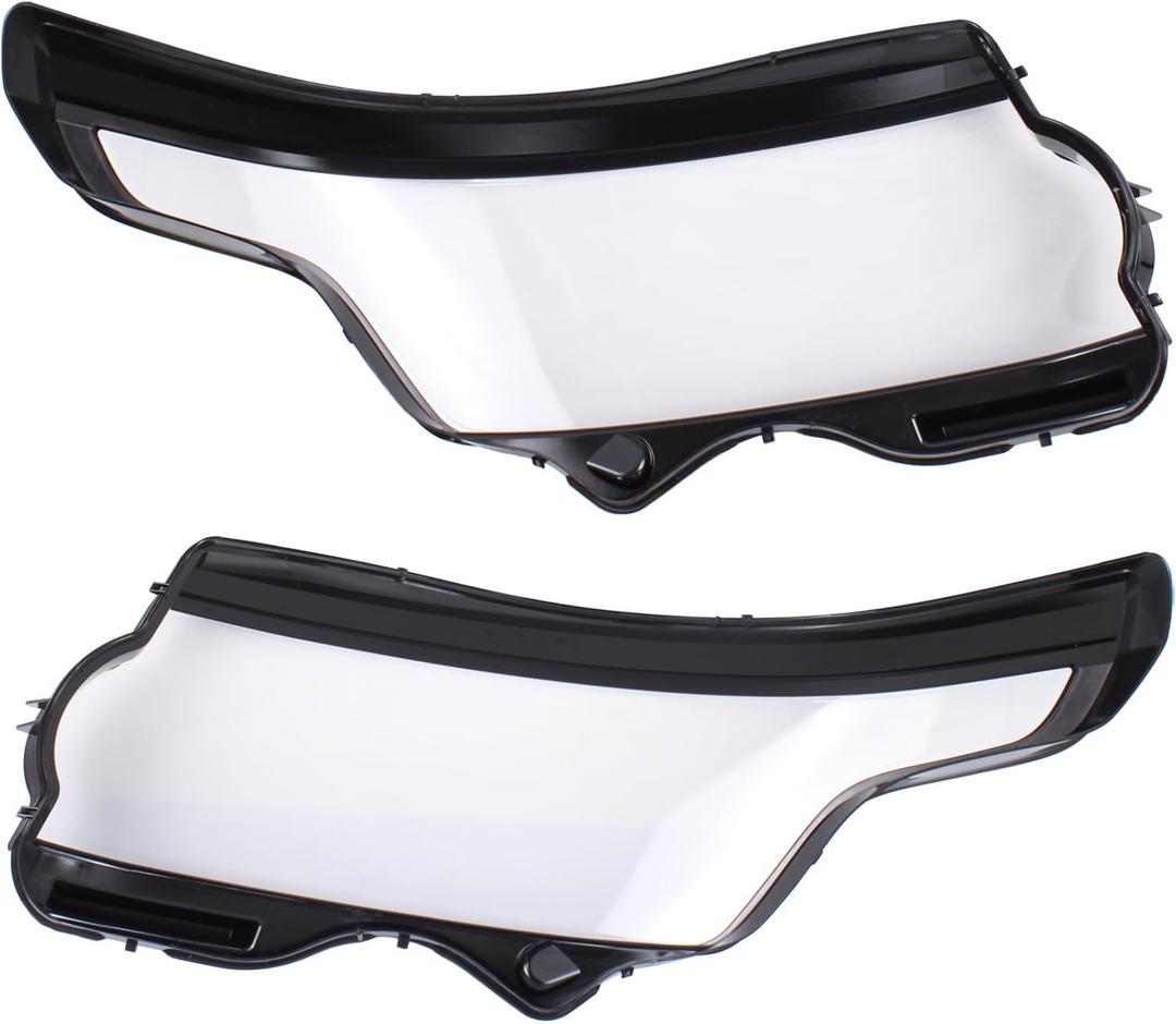 NewYall Left and Right Headlight Lens Shell Cover for Land Rover Range Rover 2014 2015 2016 2017