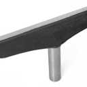 Integrated 12" Tool Rest with 1"(25.4mm) Post with Length 80mm for WoodTurning Lathes.