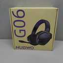 NUBWO G06 Dual Wireless Gaming Headset with Microphone for Ps5, Ps4, PC - 23ms Low Latency Audio - 100-Hour of Playtime - 50mm Drivers (Black-Purple)