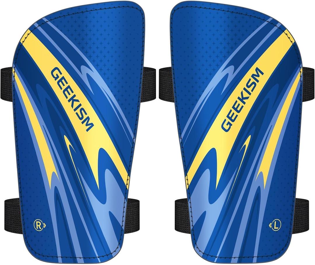 Soccer Shin Guards for Youth Kids Toddler - Soccer Shin Pads for Teens & Men, Protective Football Gear for 3-16 Years Boys Girls & Adult, World Cup Lightweight Soccer Equipment
