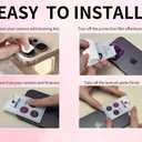 OneFish Women Fashion Screen Protector for iPhone 16 Pro [6.3 inch]+ Camera Lens Protector, Diamond Bling Full Edge Coverage, HD Clarity Tempered Glass Film with Installation Frame, 9H Glass Scratch Resistant