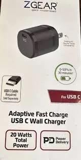 ZGR 20W TYPE C USB WALL CHARGER