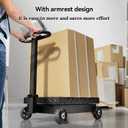 Large Platform Scale with Wheel 660 LB Floor Weight Computing Postal Scale Digital Perfect Industrial Platform Scale Foldable for Postal Luggage Shipping Mailing Weighing